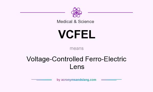 What does VCFEL mean? It stands for Voltage-Controlled Ferro-Electric Lens