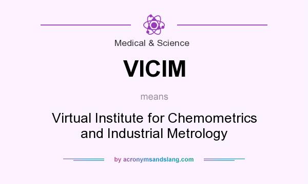 What does VICIM mean? It stands for Virtual Institute for Chemometrics and Industrial Metrology