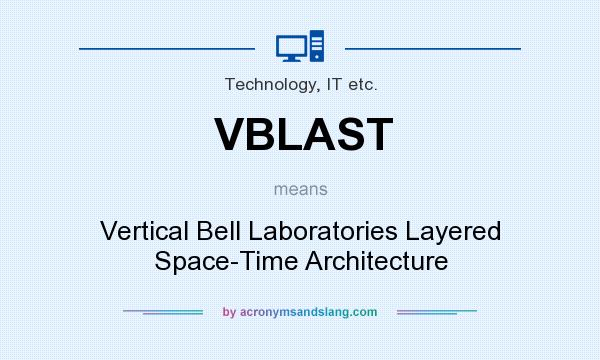 What does VBLAST mean? It stands for Vertical Bell Laboratories Layered Space-Time Architecture