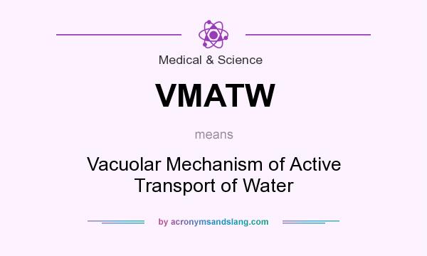 What does VMATW mean? It stands for Vacuolar Mechanism of Active Transport of Water