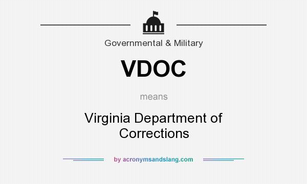 What does VDOC mean? It stands for Virginia Department of Corrections
