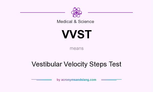 What does VVST mean? It stands for Vestibular Velocity Steps Test