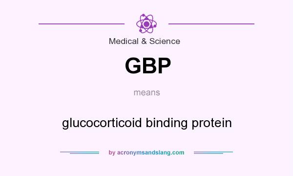 What does GBP mean? It stands for glucocorticoid binding protein