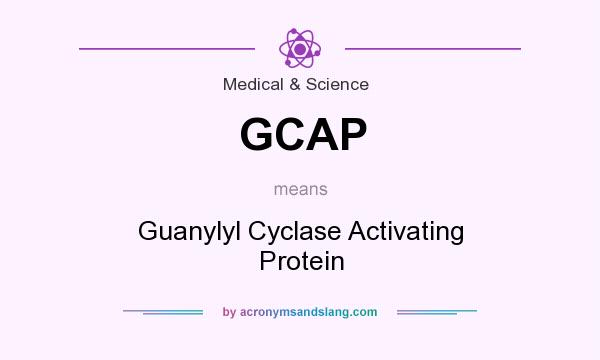 What does GCAP mean? It stands for Guanylyl Cyclase Activating Protein