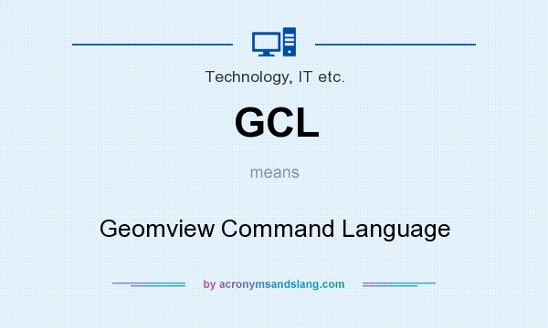 What does GCL mean? It stands for Geomview Command Language