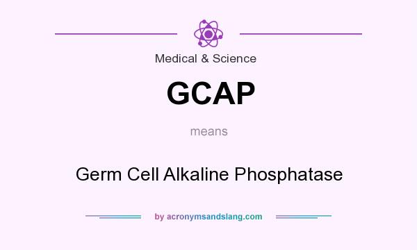 What does GCAP mean? It stands for Germ Cell Alkaline Phosphatase