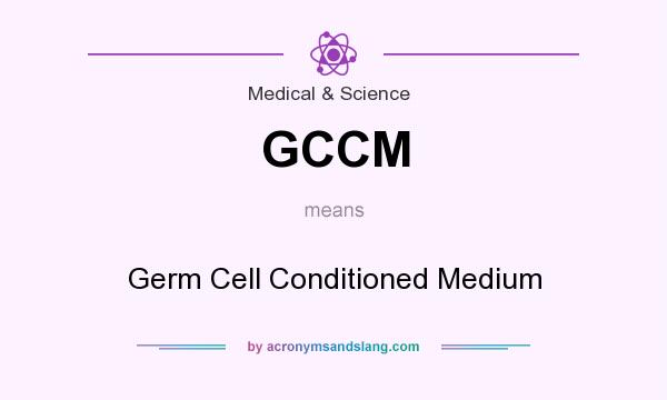 What does GCCM mean? It stands for Germ Cell Conditioned Medium