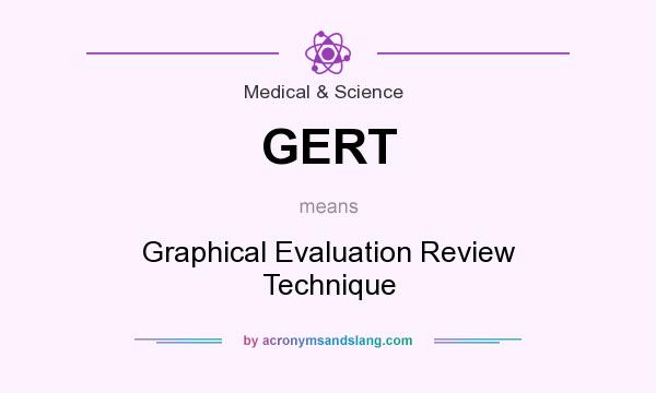 What does GERT mean? It stands for Graphical Evaluation Review Technique