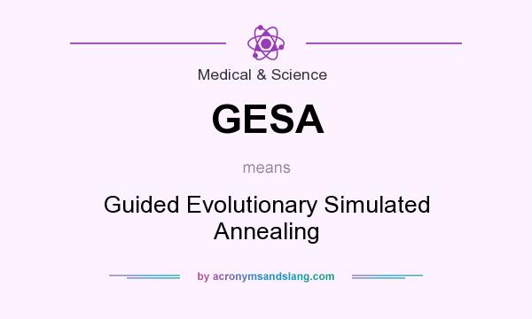 What does GESA mean? It stands for Guided Evolutionary Simulated Annealing