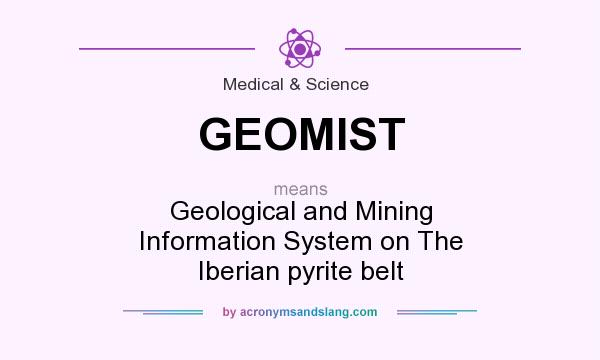 What does GEOMIST mean? It stands for Geological and Mining Information System on The Iberian pyrite belt
