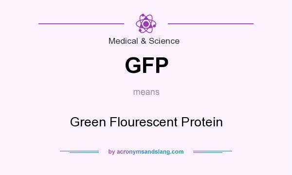 What does GFP mean? It stands for Green Flourescent Protein