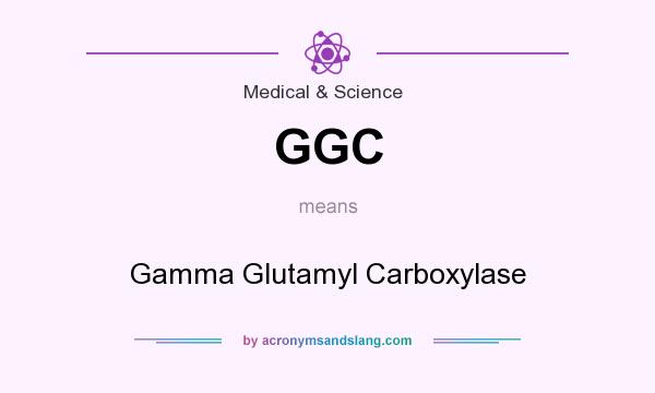 What does GGC mean? It stands for Gamma Glutamyl Carboxylase