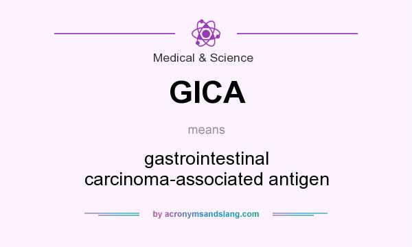 What does GICA mean? It stands for gastrointestinal carcinoma-associated antigen
