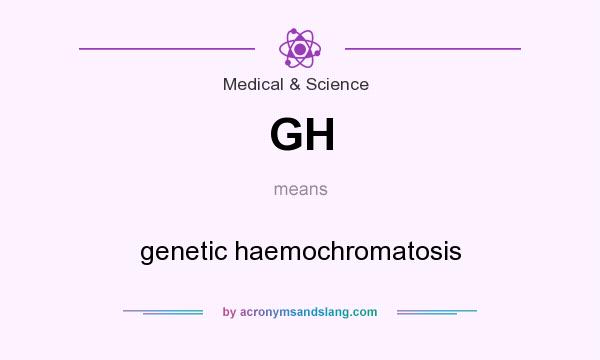What does GH mean? It stands for genetic haemochromatosis