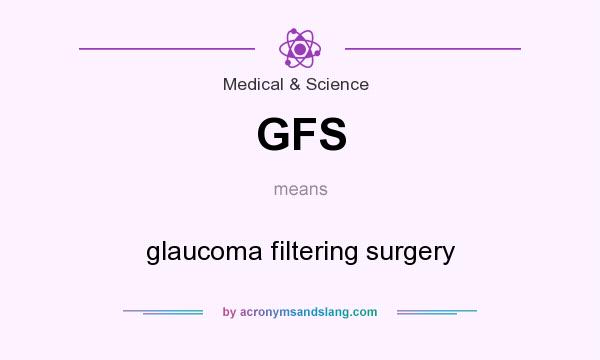 What does GFS mean? It stands for glaucoma filtering surgery