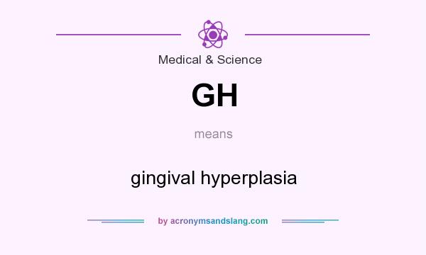 What does GH mean? It stands for gingival hyperplasia