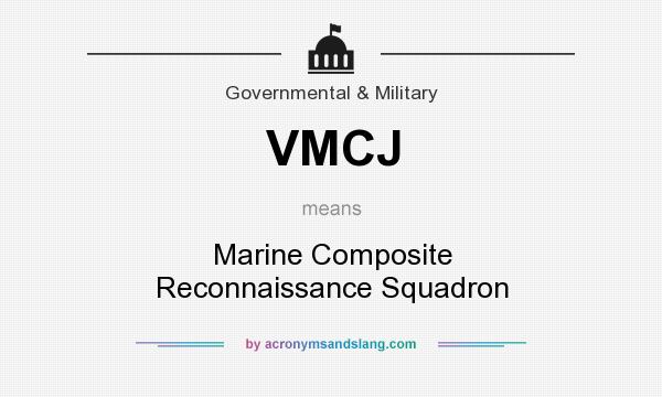 What does VMCJ mean? It stands for Marine Composite Reconnaissance Squadron