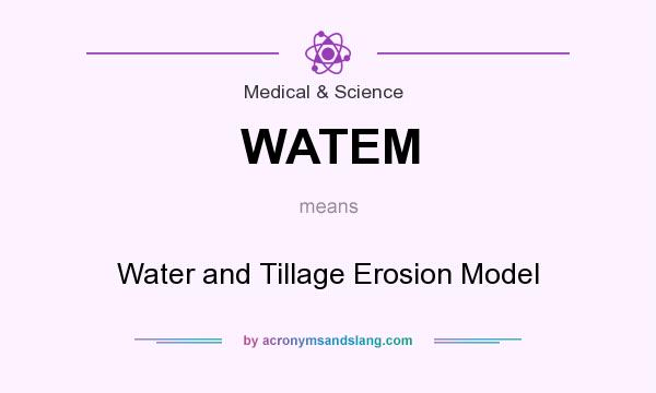 What does WATEM mean? It stands for Water and Tillage Erosion Model