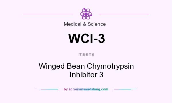 What does WCI-3 mean? It stands for Winged Bean Chymotrypsin Inhibitor 3