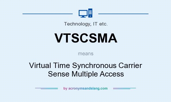 What does VTSCSMA mean? It stands for Virtual Time Synchronous Carrier Sense Multiple Access