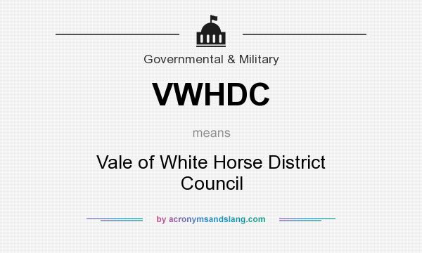 What does VWHDC mean? It stands for Vale of White Horse District Council