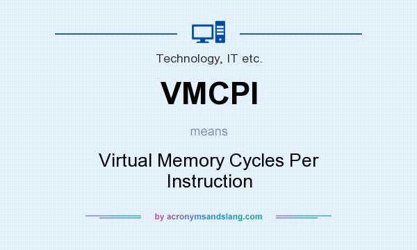 What does VMCPI mean? It stands for Virtual Memory Cycles Per Instruction
