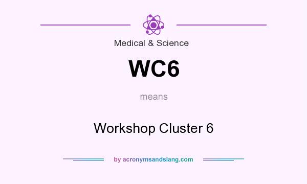 What does WC6 mean? It stands for Workshop Cluster 6