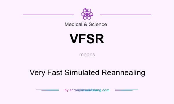 What does VFSR mean? It stands for Very Fast Simulated Reannealing