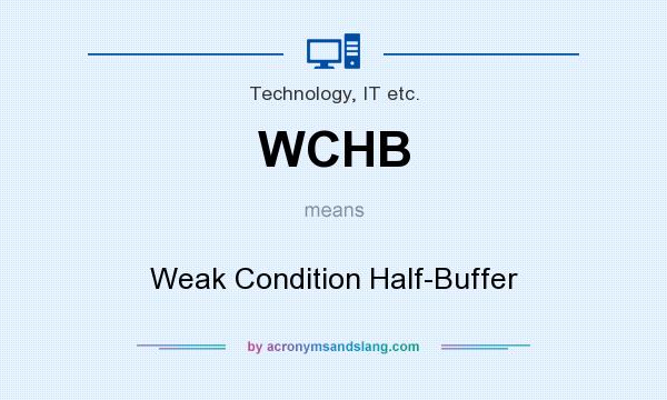 What does WCHB mean? It stands for Weak Condition Half-Buffer