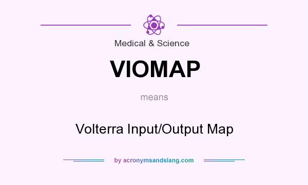 What does VIOMAP mean? It stands for Volterra Input/Output Map