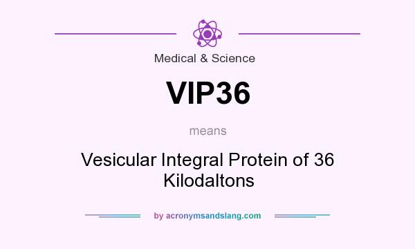 What does VIP36 mean? It stands for Vesicular Integral Protein of 36 Kilodaltons