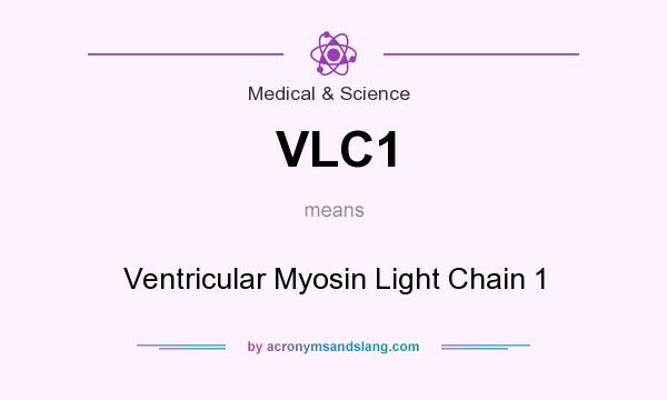 What does VLC1 mean? It stands for Ventricular Myosin Light Chain 1