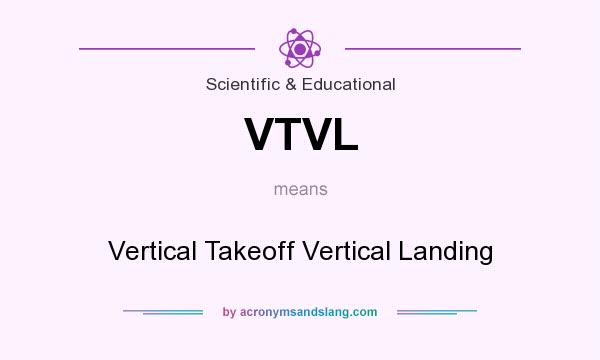 What does VTVL mean? It stands for Vertical Takeoff Vertical Landing