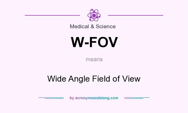 What does W-FOV mean? It stands for Wide Angle Field of View