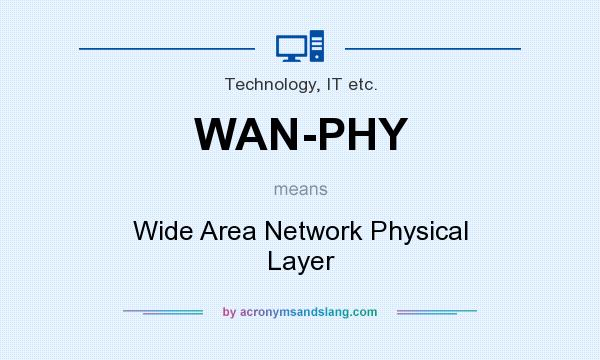 What does WAN-PHY mean? It stands for Wide Area Network Physical Layer