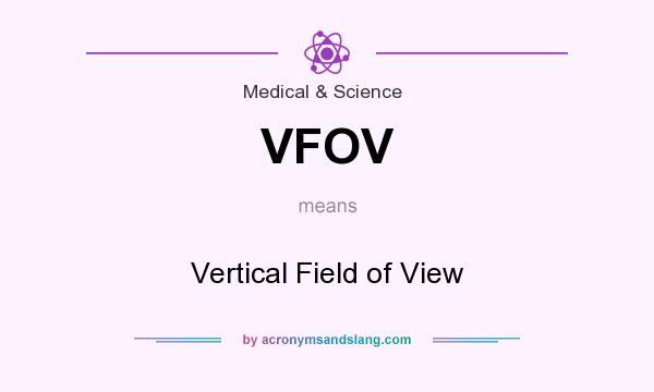 What does VFOV mean? It stands for Vertical Field of View
