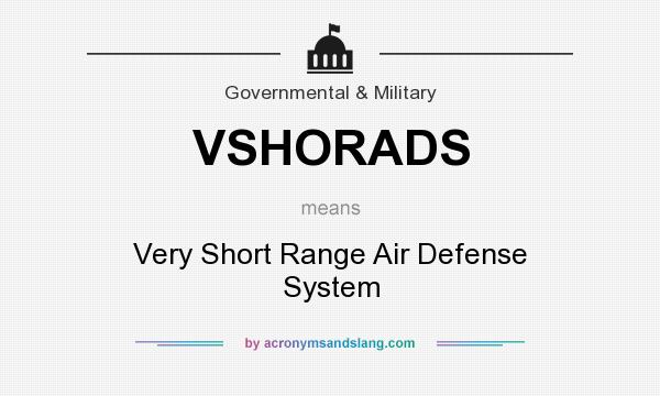 What does VSHORADS mean? It stands for Very Short Range Air Defense System