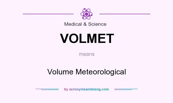 What does VOLMET mean? It stands for Volume Meteorological