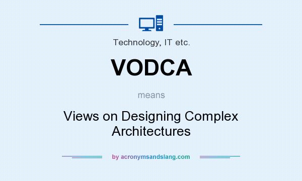 What does VODCA mean? It stands for Views on Designing Complex Architectures