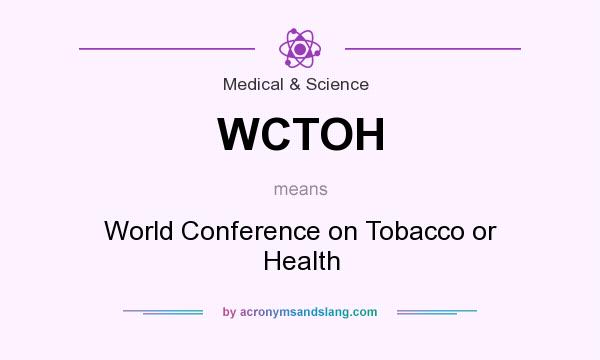 What does WCTOH mean? It stands for World Conference on Tobacco or Health