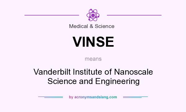 What does VINSE mean? It stands for Vanderbilt Institute of Nanoscale Science and Engineering