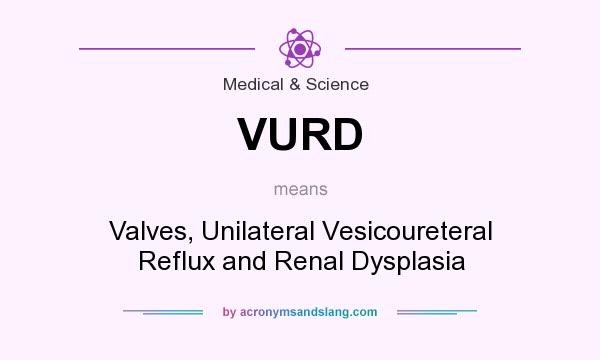 What does VURD mean? It stands for Valves, Unilateral Vesicoureteral Reflux and Renal Dysplasia
