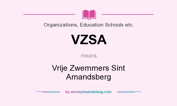 What does VZSA mean? It stands for Vrije Zwemmers Sint Amandsberg