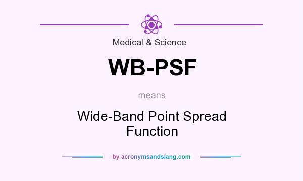 What does WB-PSF mean? It stands for Wide-Band Point Spread Function