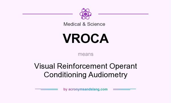 What does VROCA mean? It stands for Visual Reinforcement Operant Conditioning Audiometry