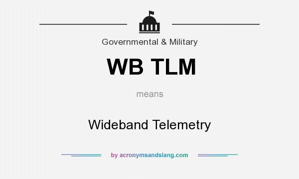 What does WB TLM mean? It stands for Wideband Telemetry