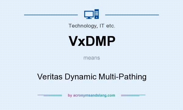 What does VxDMP mean? It stands for Veritas Dynamic Multi-Pathing