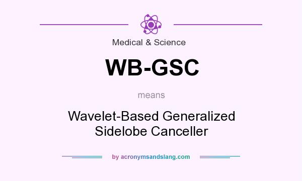 What does WB-GSC mean? It stands for Wavelet-Based Generalized Sidelobe Canceller
