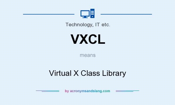 What does VXCL mean? It stands for Virtual X Class Library