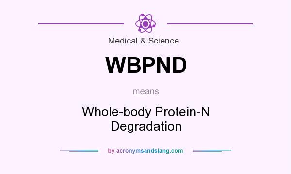 What does WBPND mean? It stands for Whole-body Protein-N Degradation